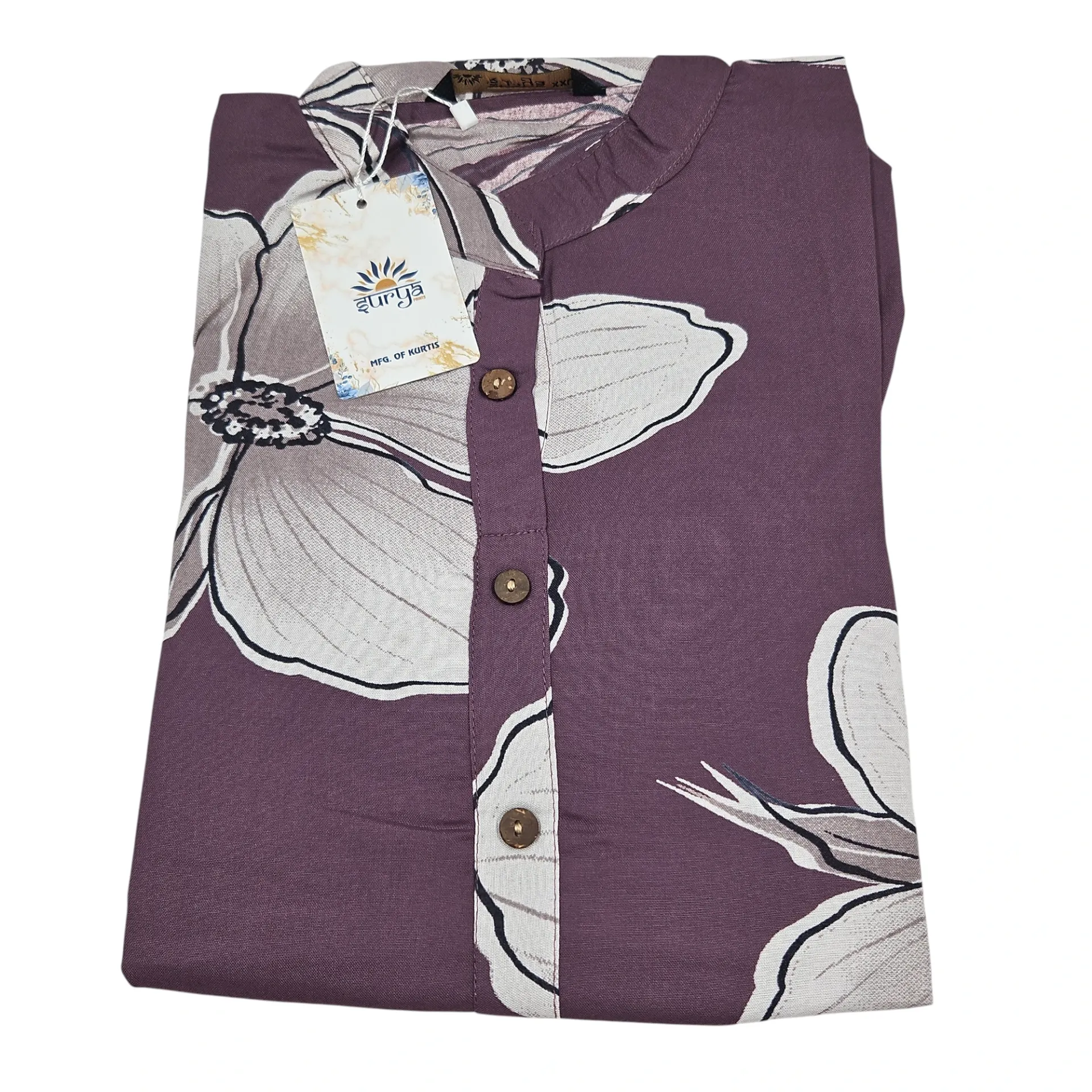 N-135 Surya Saaz Printed Short Kurtis XXL