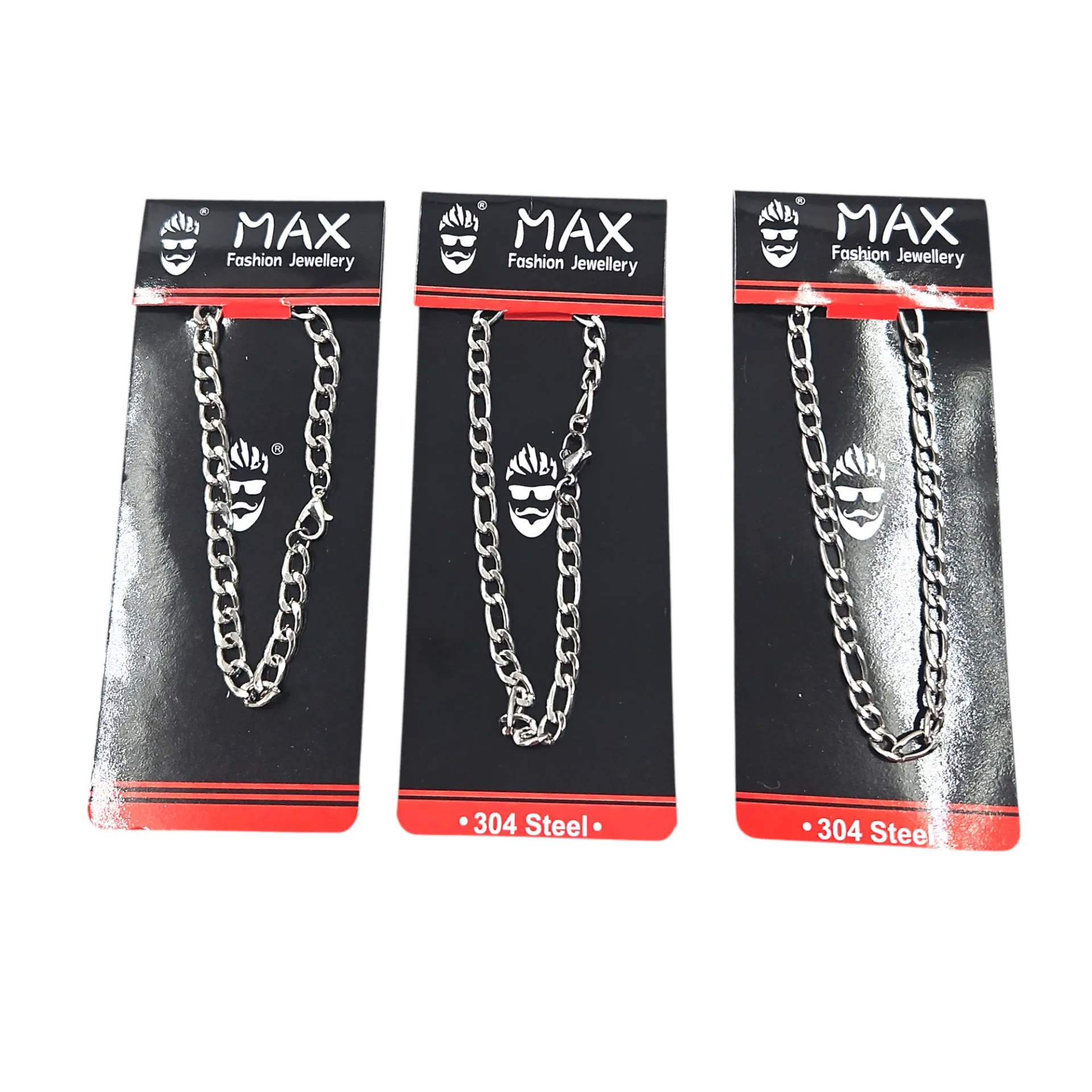 [IX2600204] Gents Metallic Sachin Silver Bracelet