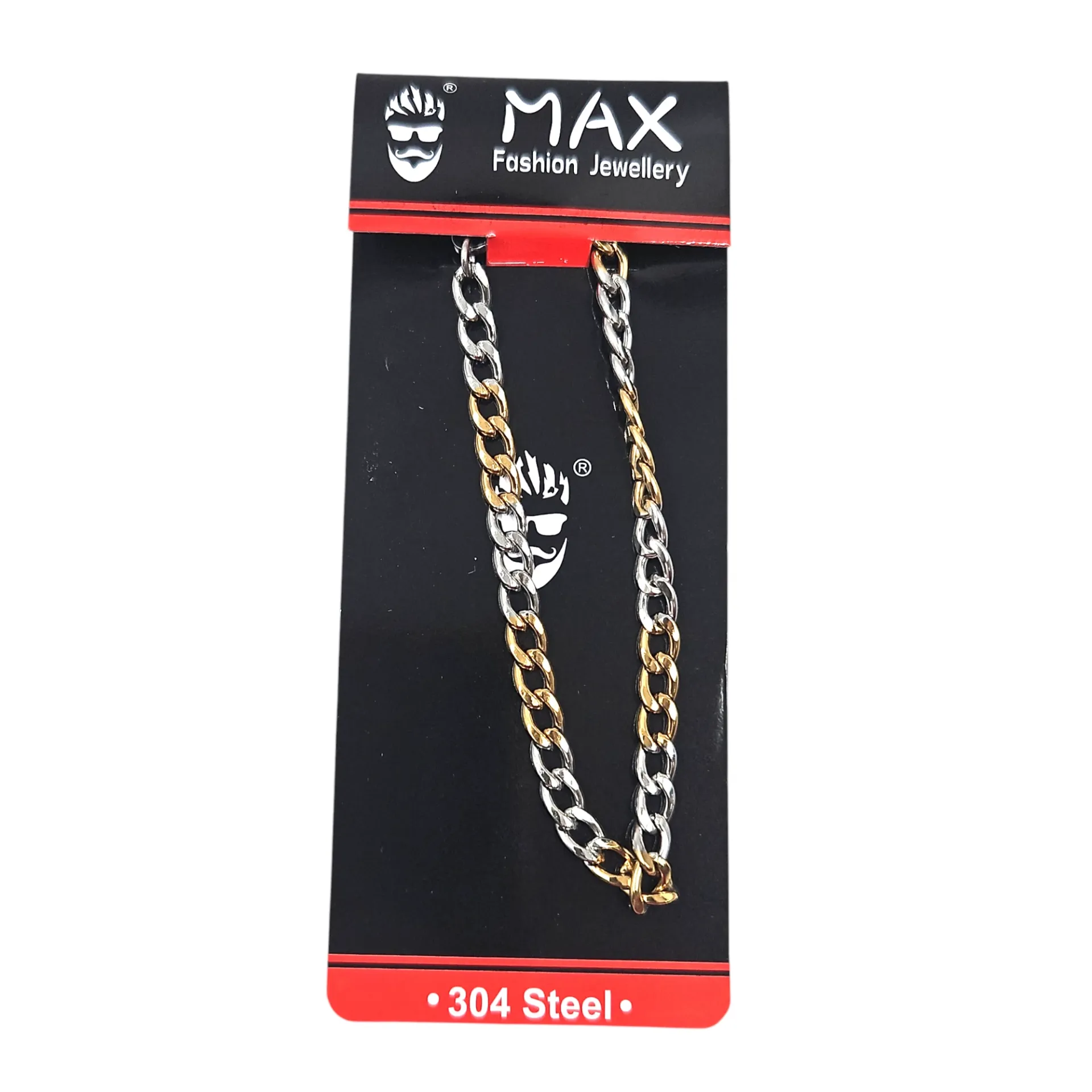 [IX2600205] Gents Metallic Sachin Gold & Silver Bracelet