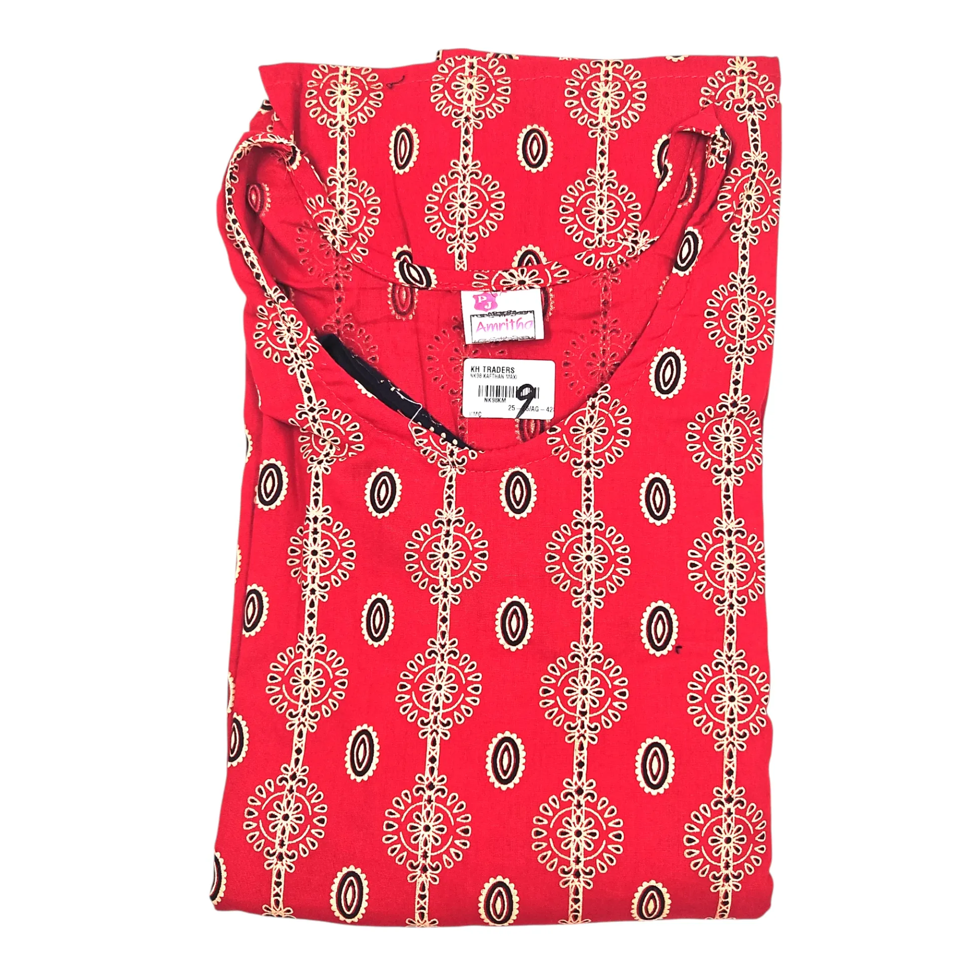 NK 98 Ajrak Printed Cotton Kafthan Maxi