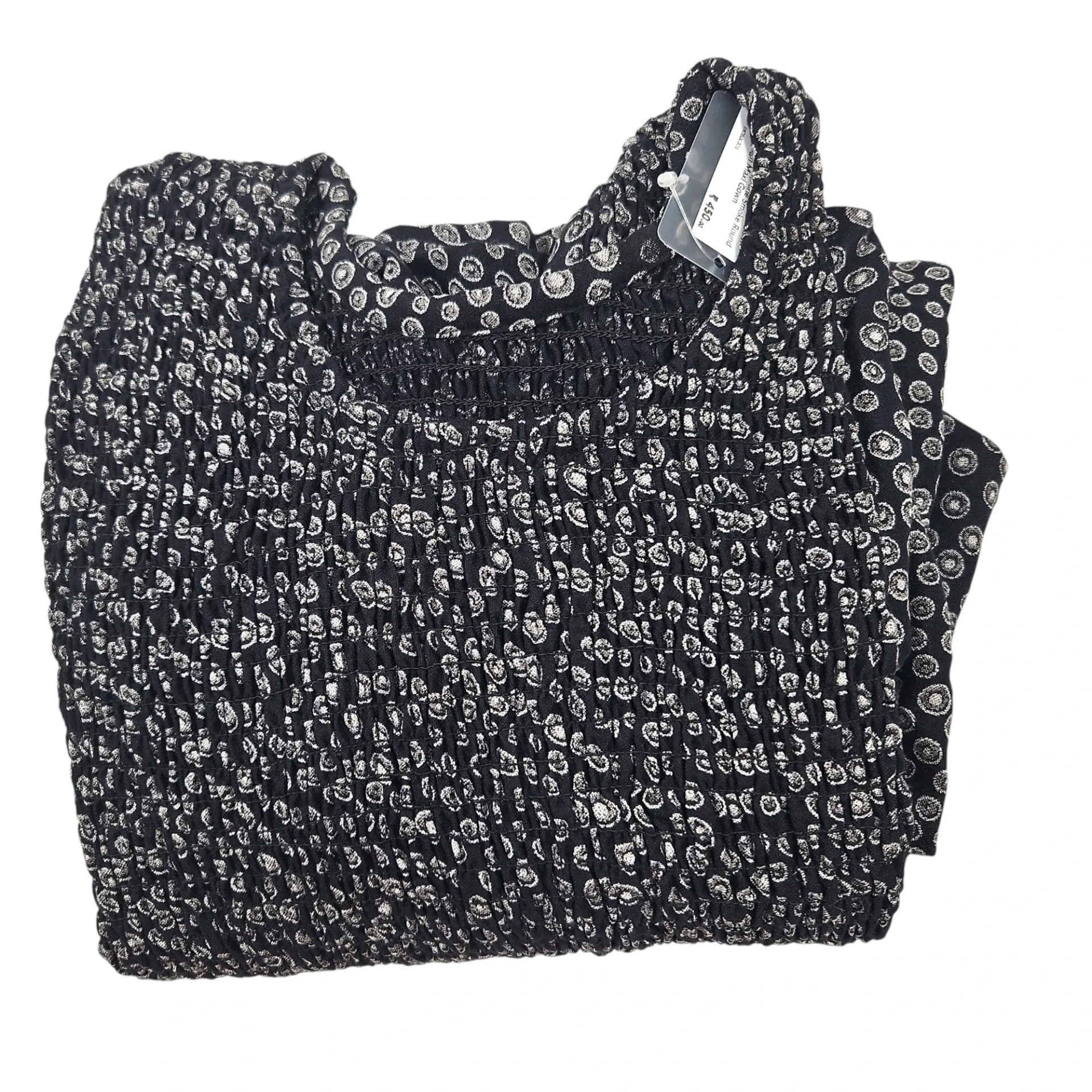 N-N 65 Alphine Smoke Round Design Maxi Gown