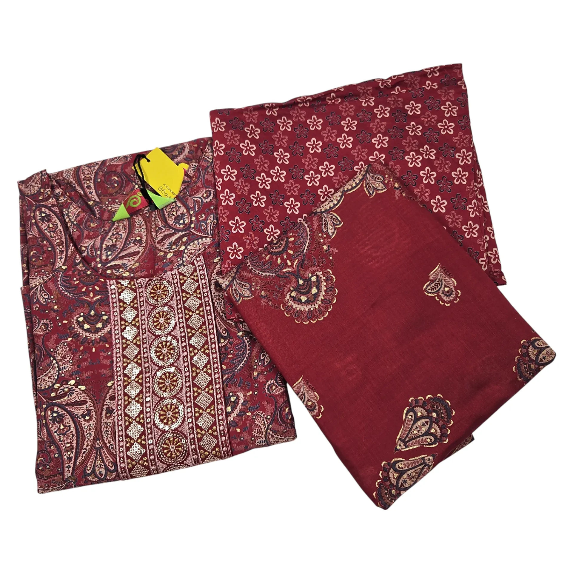 1004 N-E 90 Zoya Muslin Printed 3 Pcs Churidar Set XXXL
