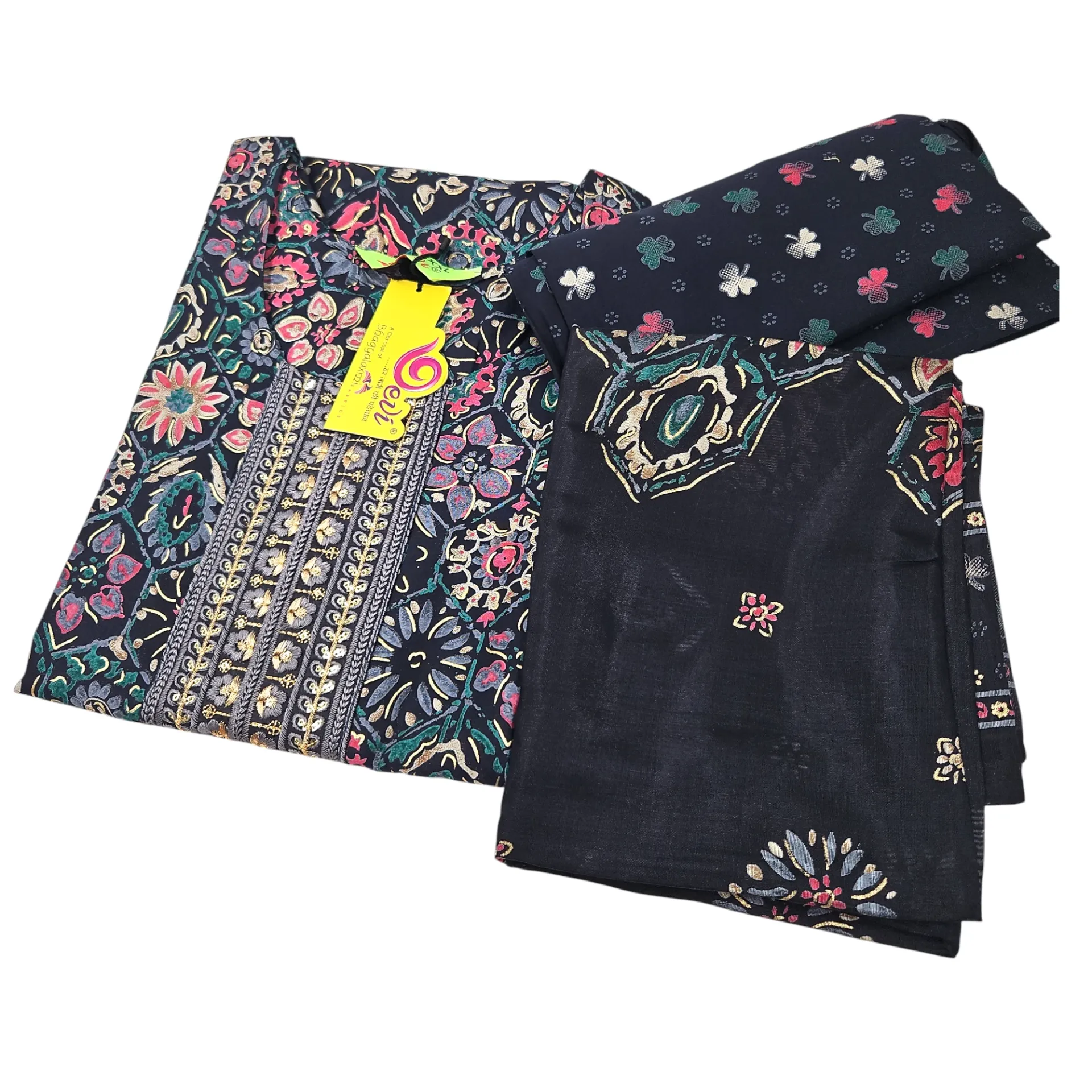 1005 N-E 90 Zoya Muslin Printed 3 Pcs Churidar Set XXXL