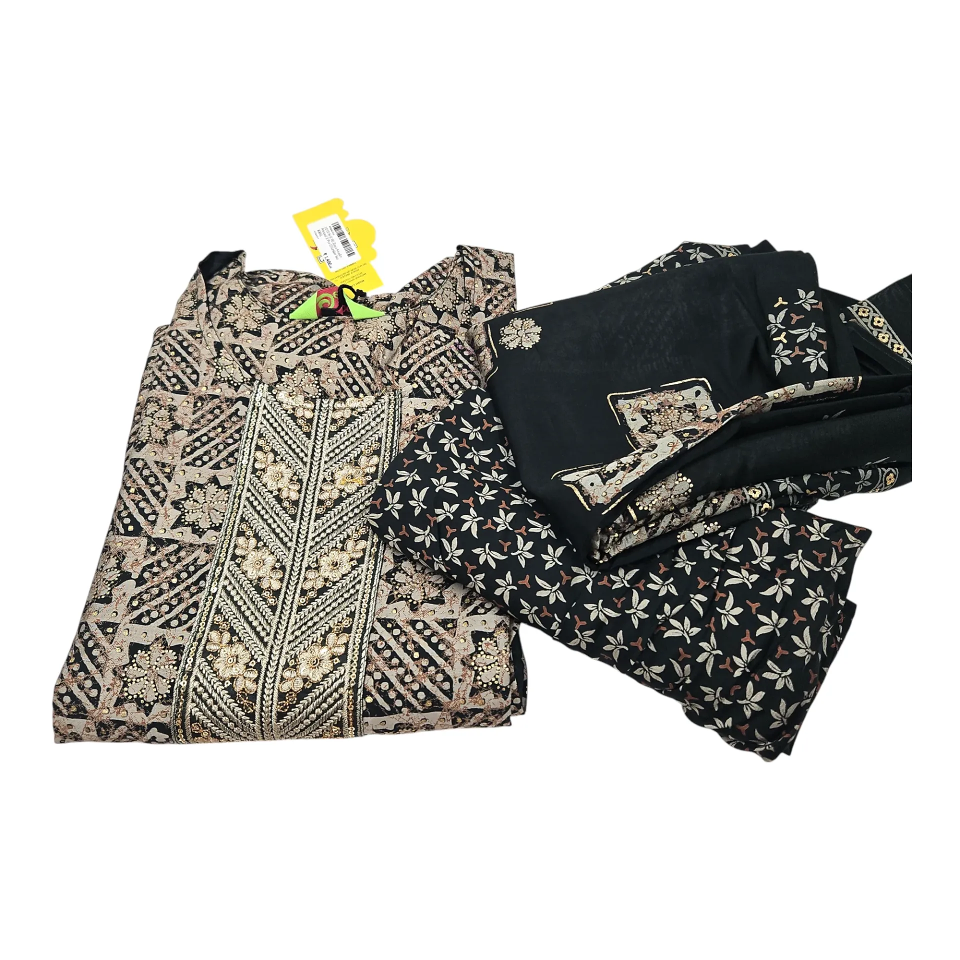 [IX2600314] 1010 N-E 90 Zoya Muslin Printed 3 Pcs Churidar Set XXXL