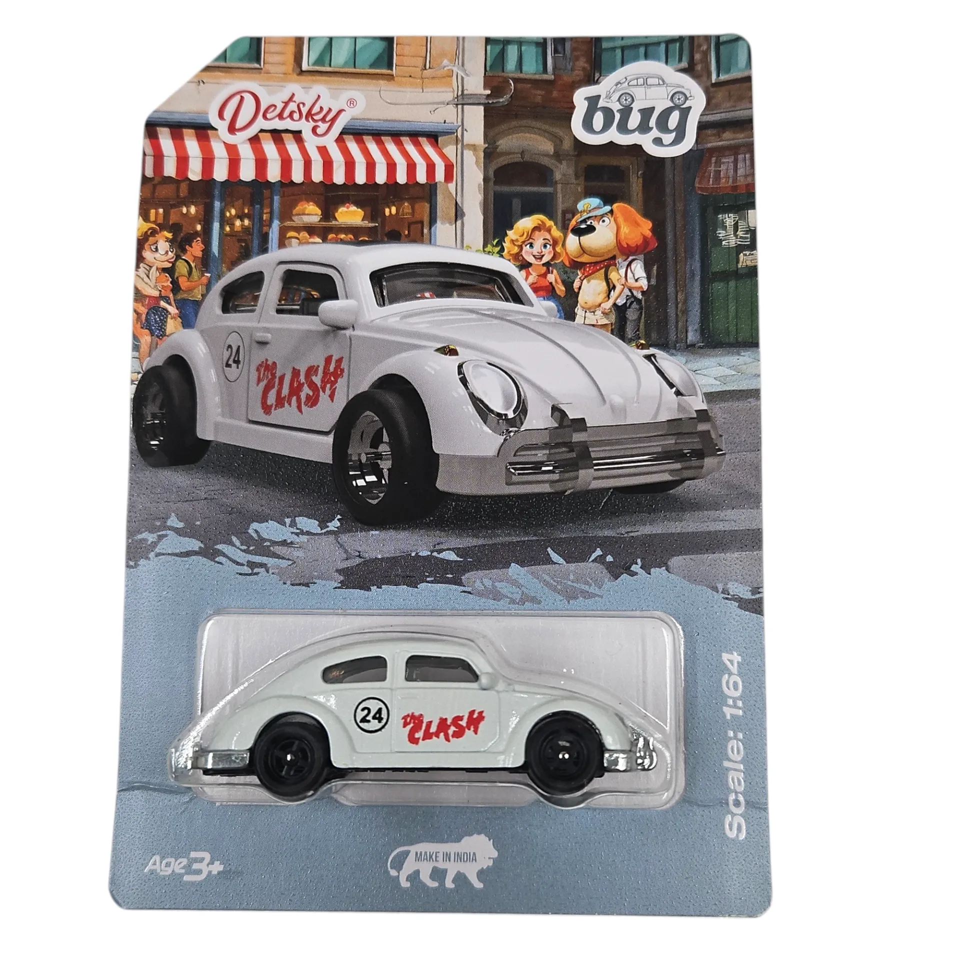 Detsky Beetle Bug 1:64 Scale Alloy Classic Team Die Cast Metal Car