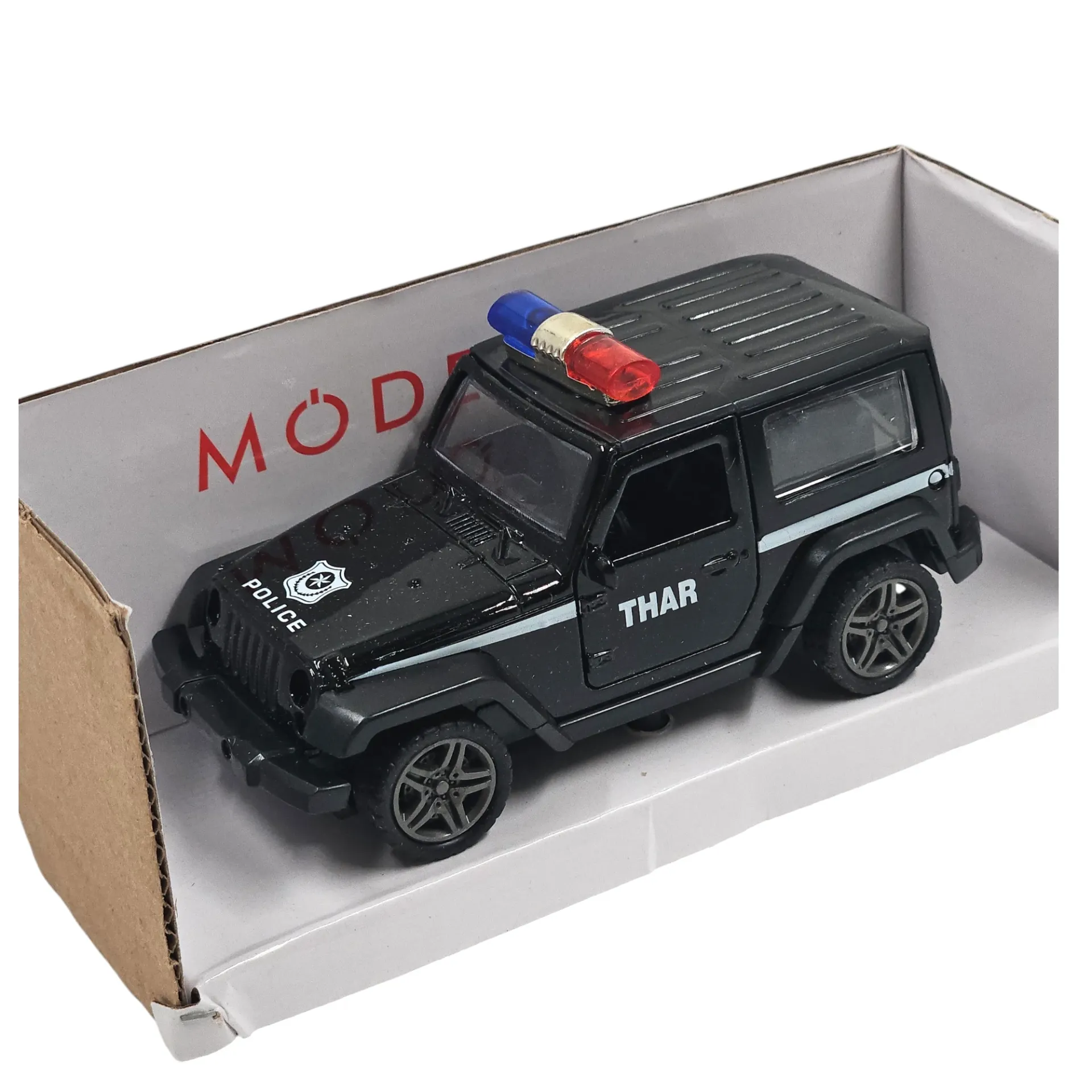 Die-Cast 1:32 Scale Model World Metal Car Series Pull Back Police Thar