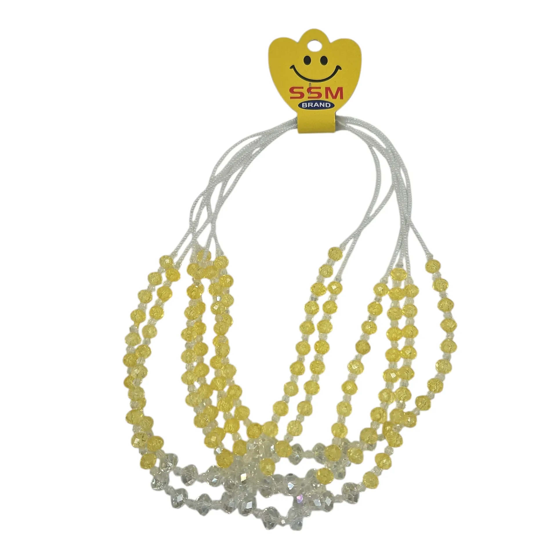 Muthu Mala Yellow & White Beads