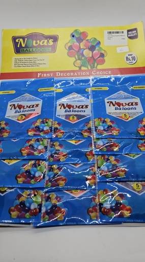 [IX002047] Nova Helium Quality Balloons Set Of 5