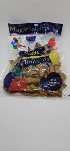 [IX002066] Magic Metallic Balloons Pack Of 50 