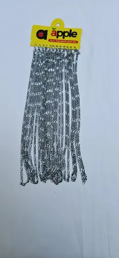 [IX002089] Black Silver Small Ring Chains 