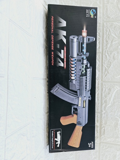 [IX002487] AK 74 Machine Gun Personal Defense Weapon With Light & Sound  