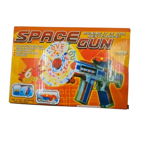 [IX002489] Space Gun With 32 Flashing Lights & Sounds