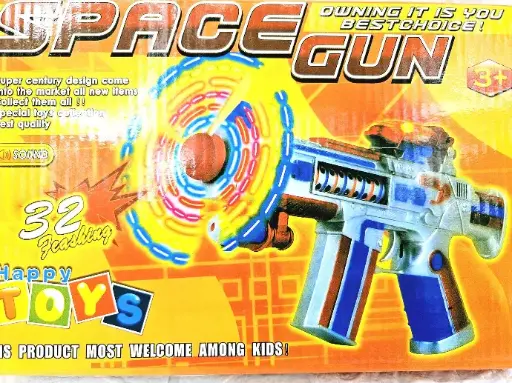[IX002489] Space Gun With 32 Flashing Lights & Sounds