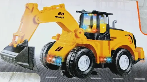[IX002548] Flashing JCB Engineering Electric Truck With Dancing Lights & Music