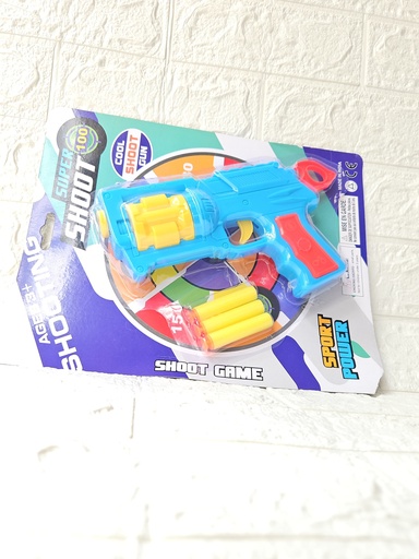 [IX2400039] Shooting Toy Gun  With 3 Soft Bullets
