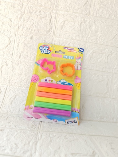 [IX2400063] Neon Rush Clay Star With 2 Mold