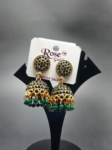 [IX2400718] Earring Mini Jimikki Design Green