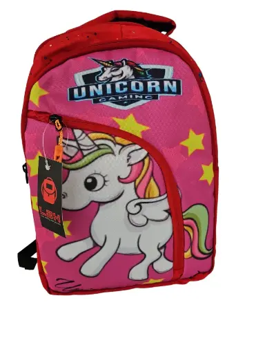 [IX2400940] LBH Kids School Backpack Bag With Curved Zipper 15" X 12" 