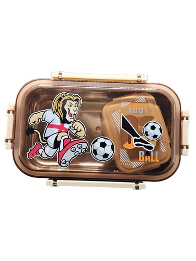 [IX2501396] Premium Square Lunch Box With Transparent Clip Lid Medium