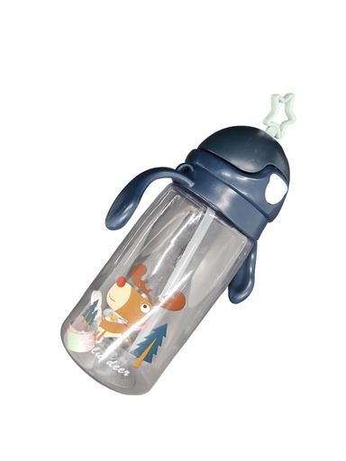 [IX2401264] Premium Sipper Water Bottle With Handle Star & String