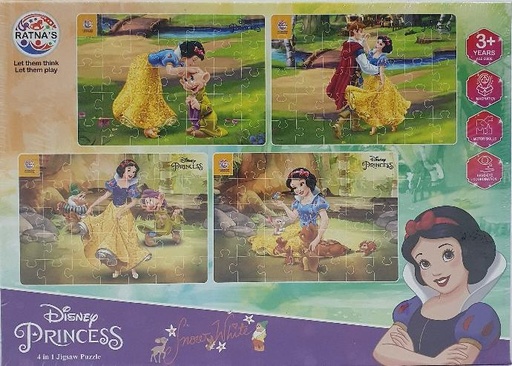 [IX000185] 2509 Disney 4 In 1 Snow White Jigsaw puzzle 
