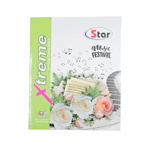 [IX2401703] Star Notebook 19x15.5cm 124 Pages