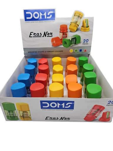 [IX2402151] Doms Erasner 2 In 1 Combo Eraser + Sharpener