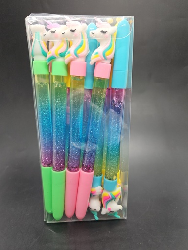[IX2402187] Unicorn Falling Glitter Fancy Pens