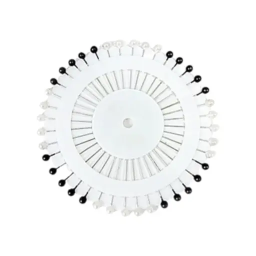[IX2402586] CD Drop Beads Pins  Black & White