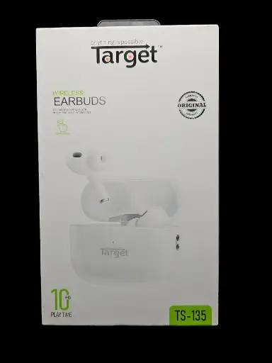 [IX2402676] TS-135 Target True Wireless Earbuds / Head Phone with Lightening Cable, Silicon Case Cover 10hrs Playback Time