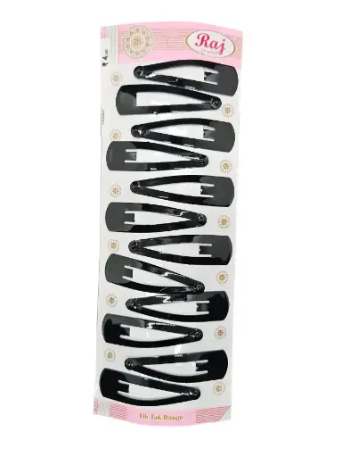 [IX2402849] Hair Tik Tik Glossy Plain Black 5.5cm