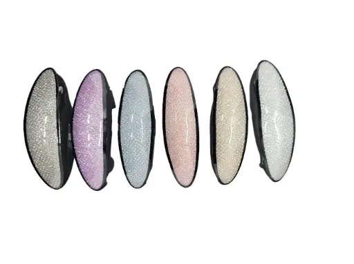 [IX2402865] Hair Clip Glitter Design with Glossy Black Frame 10x2.5cm