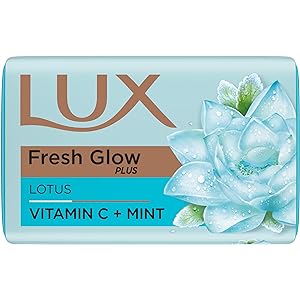 [IX2402986] Lux Bar Soap Fresh Glow Plus Lotus 100g MRP 38