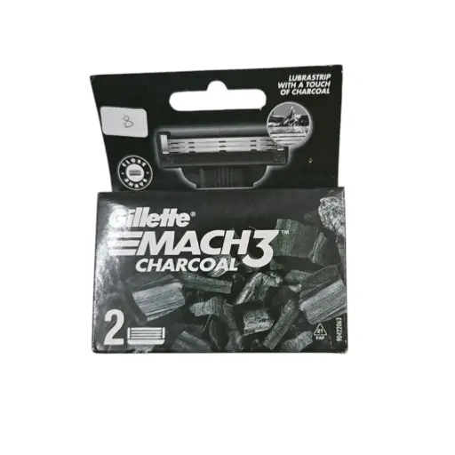 [IX2403257] Gillette Mach 3 Charcoal 2 Pcs/Pkt