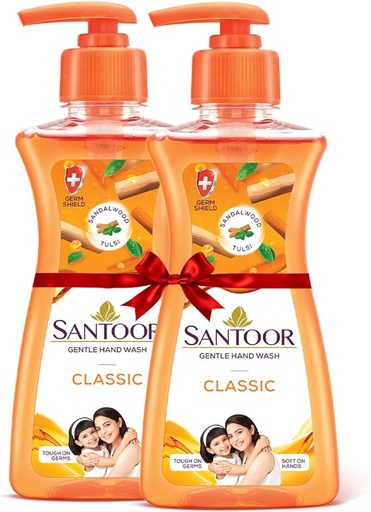 [IX2403400] Santoor Hand Wash 200ml+200 ml Free
