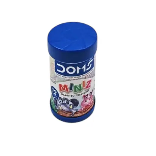 [IX2403725] Doms Miniz Plastic Crayons 12 Shade & Eraser