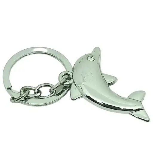 [IX2403764] Cute Dolphin Hanging Metal Key Chain