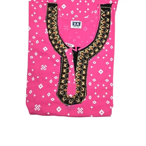 [IX2403827] VK Nighties Embroidery Neck Maxi 56