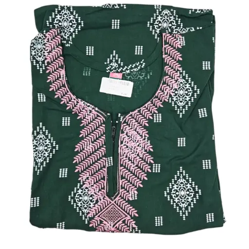 [IX2403977] AG nighties Neck Embroidery Cotton Maxi 56