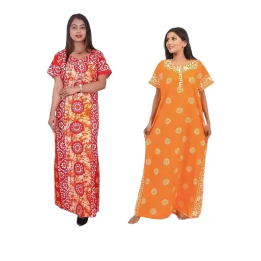 [IX2403985] N-K34 Lilly Half Small Print Maxi 56