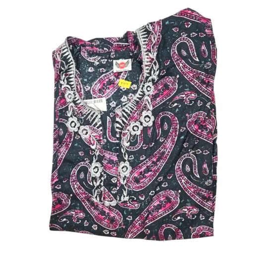 [IX2404040] SD Nighties Colored Embroidery Maxi XL  