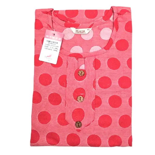 [IX2404212] Morvee Zara Ladies Kurthi Pink Round