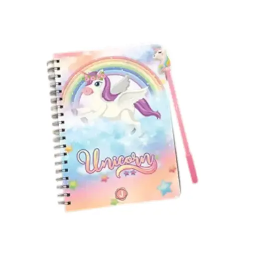 [IX2404306] Kids Colorful Unicorn Spiral Diary