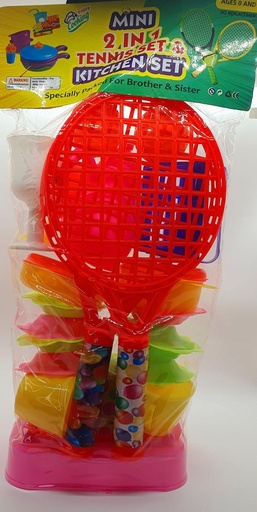 [IX000396] Mini 2 In 1 Kitchen Set With Tennis 