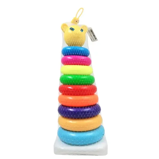 [IX000399] Teddy Stacking Rings Multicolor 10 Rings