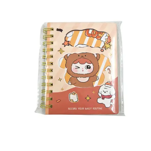 [IX2404712] Cute Rabbit Spiral Pocket Diary Small 4.5"x3.5"