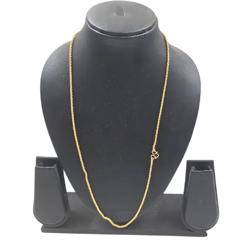 [IX2404775] Guarantee Golden Jewelry Simple Thread Design Chain