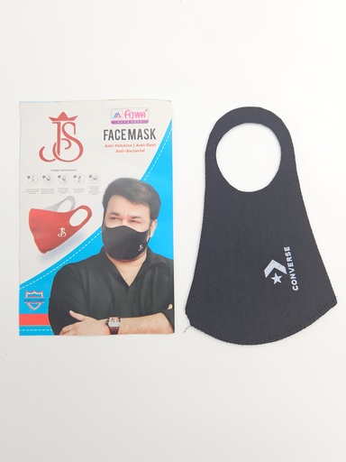[IX2404987] Black Tag 2 Layer Washable & Reusable Face Mask