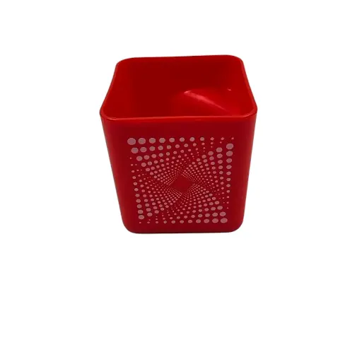 [IX2405433] RK Dotted Square Pen Holder With Handle