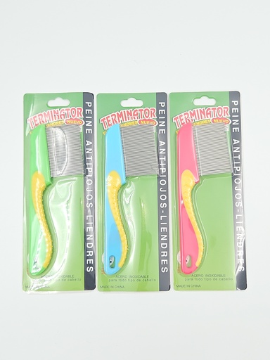 [IX2405519] Terminator Metallic Eeroli Comb With Handle